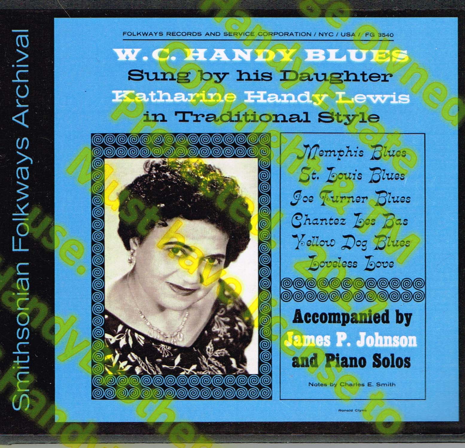 Katherine Handy Lewis singing WC Handy